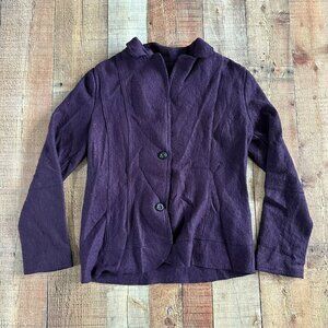 Weinburg purple pea coat women's 2